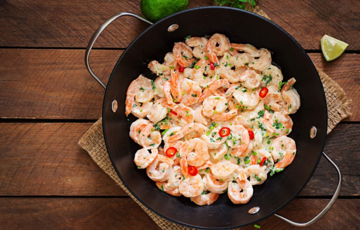 LEAN & GREEN SHRIMP SCAMPI - Optavia Lean And Green Recipes