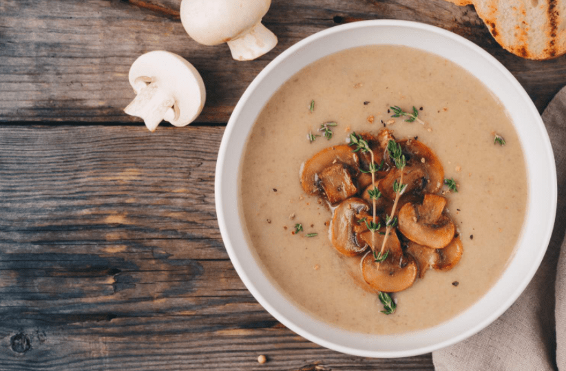 LEAN & GREEN BROWN & WHITE MUSHROOM SOUP