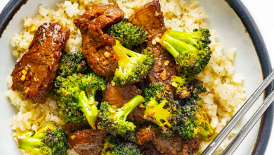 Lean and Green Beef with Broccoli on Cauliflower Rice