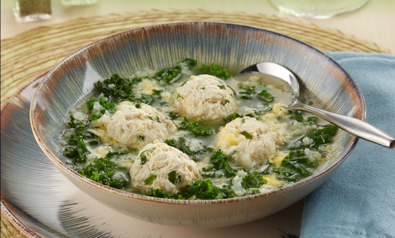 Italian Wedding Soup With Turkey Meatballs