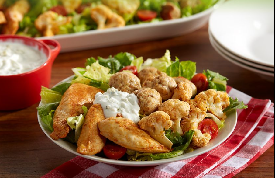 Lean & Green Buffalo Chicken Salad Platter
