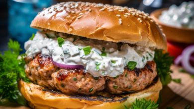 Greek Turkey Burger