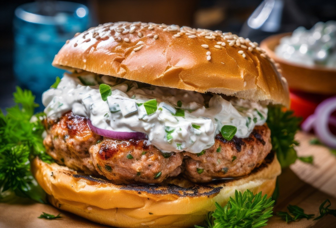 Greek Turkey Burger