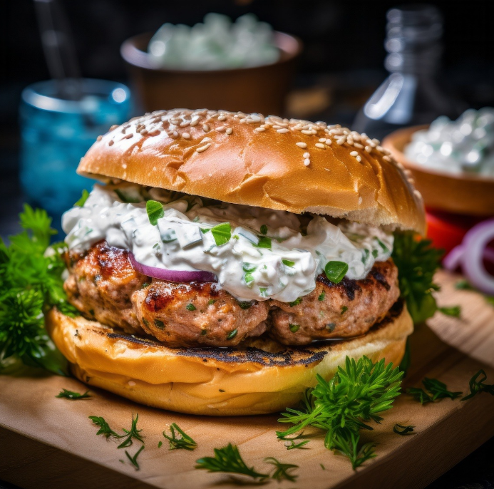 Greek Turkey Burger