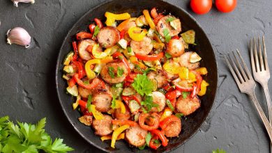 Italian Sausage Patties and Peppers