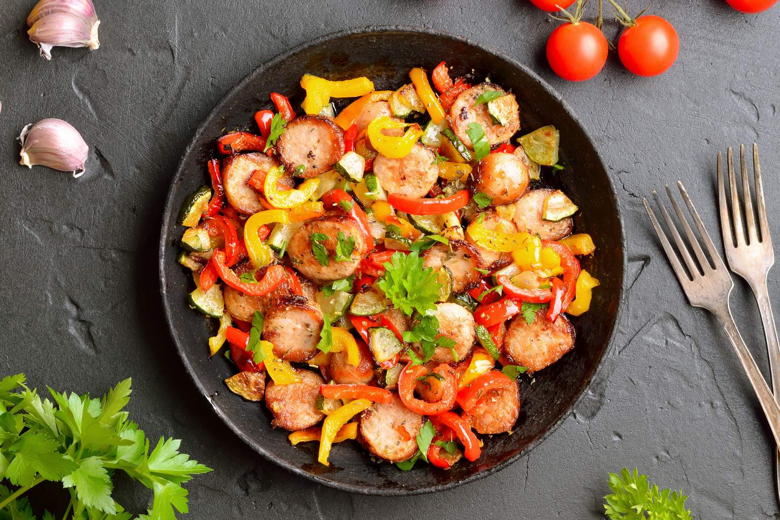 Italian Sausage Patties and Peppers