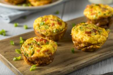 Kale, Tomato, & Goat Cheese Egg Muffins