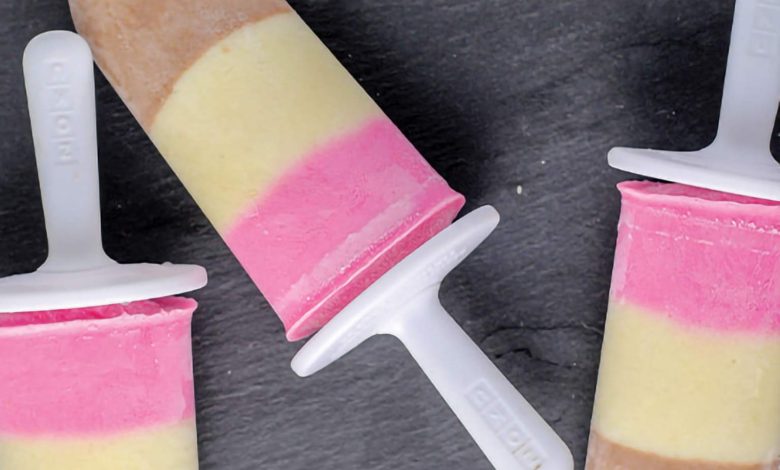 Neopolitan Froyo Popsicles