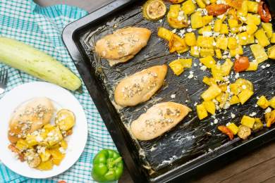 Sheet Pan Mediterranean Chicken & Vegetables