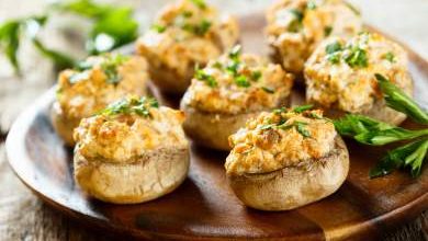 Steamed Stuffed Mushrooms