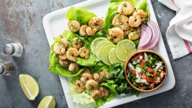 blackened shrimp lettuce wraps