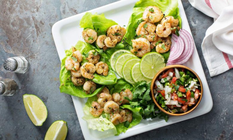 blackened shrimp lettuce wraps