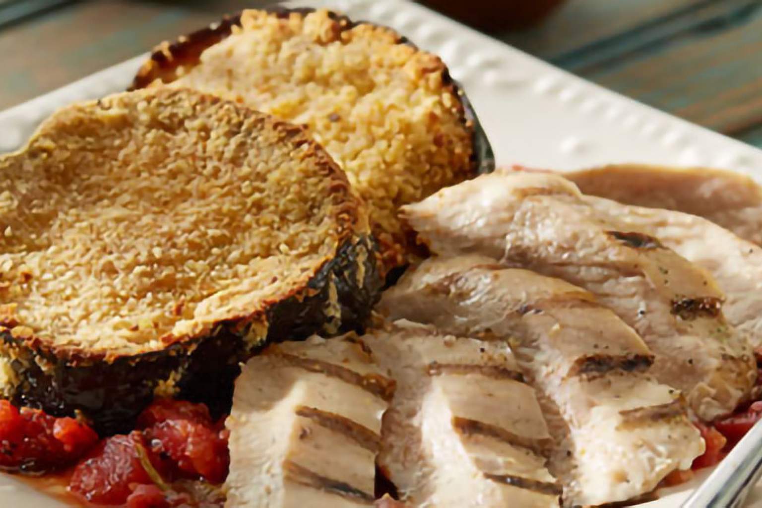 grilled-chicken-eggplant-parmesan