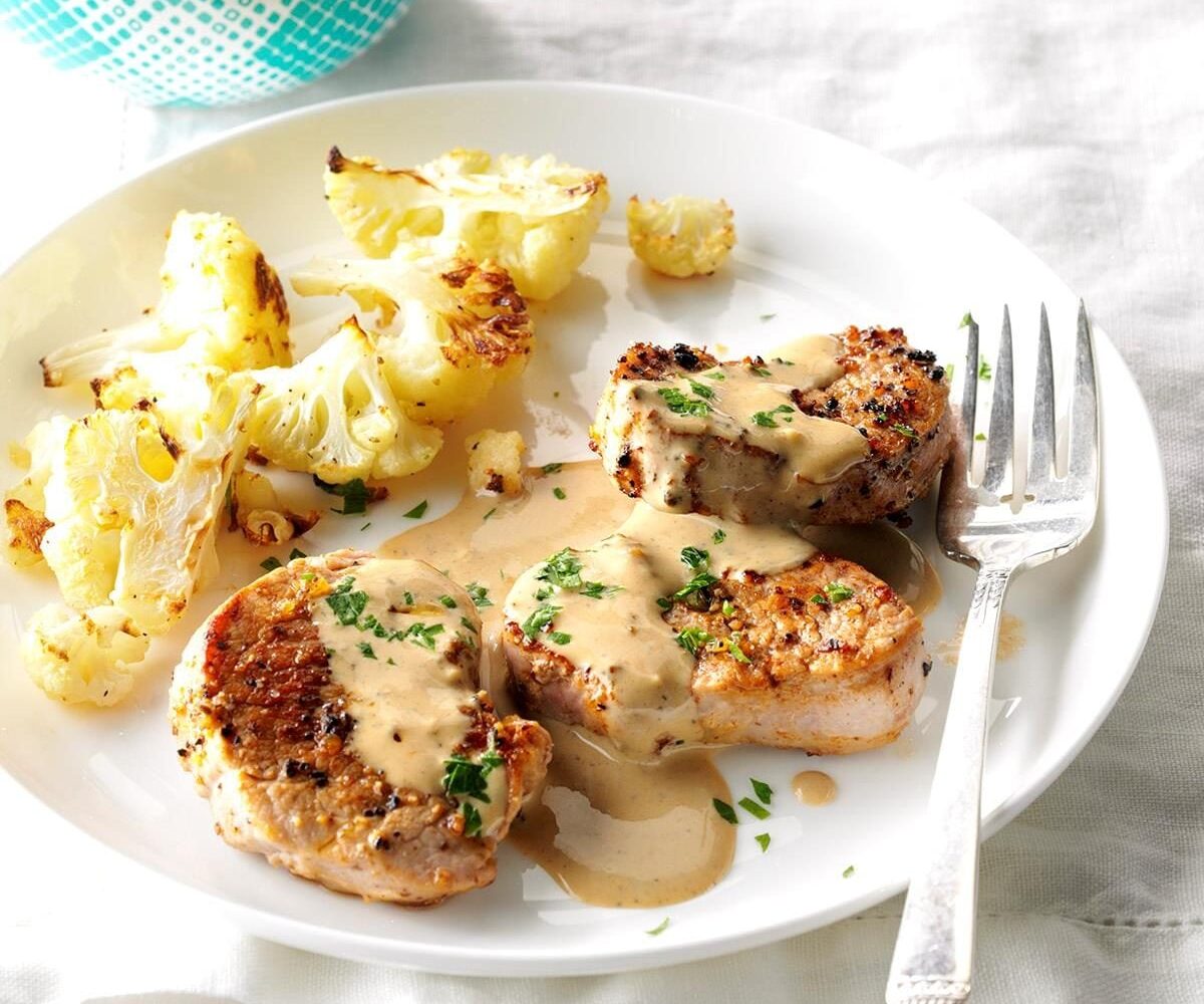 5-Ingredient Pork with Blue Cheese