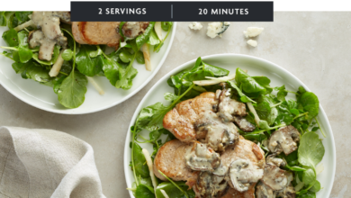 5-Ingredient Pork with Blue Cheese